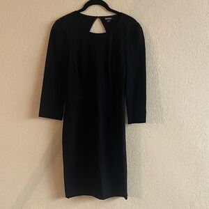DKNY long sleeve black dress